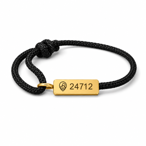 Compass Bracelet - Gold/Black