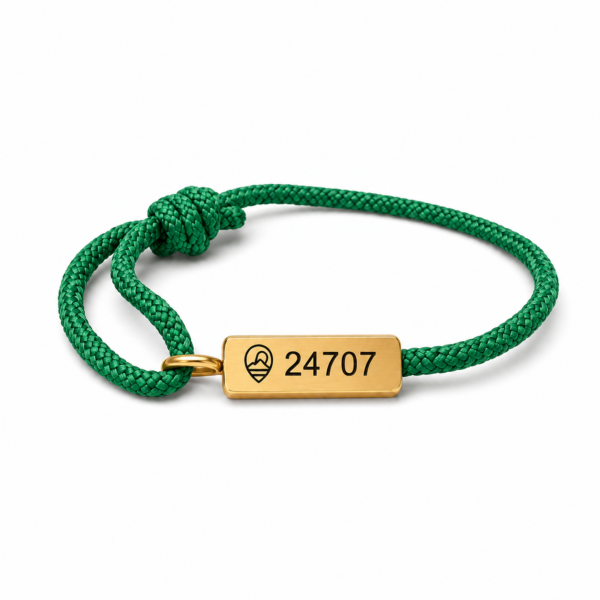 Compass Bracelet - Gold/Green
