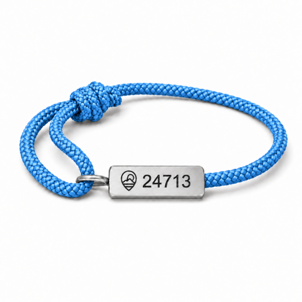 Compass Bracelet - Silver/Blue