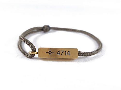 Compass Bracelet in Gold/Olive