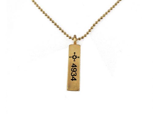 Compass Necklace in Gold