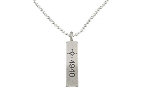 Compass Necklace in Silver
