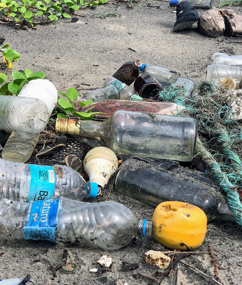 Plastic-bottles-on-beach
