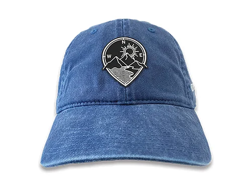 Compass Logo Dad Hat in Blue